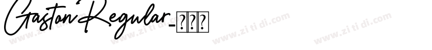 Gaston Regular字体转换
